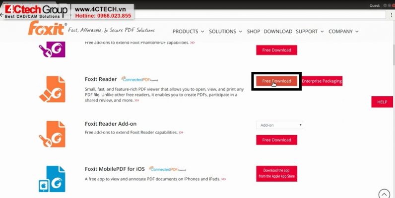 Cài đặt Foxit Reader PDF - Đọc và chỉnh sửa PDF cho Công ty 4 cai dat foxit reader pdf moi nhat 5