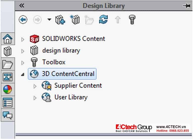 Nhận ưu đãi lớn khi mua Solidworks 2023, 3D ContentCentral 2 3d content central tren solidworks 2023 1