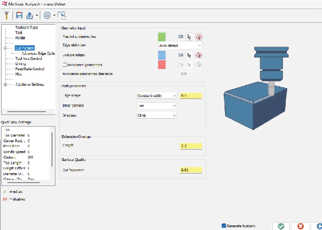 Phần mềm MasterCAM Deburr - Gia công ba via tự động 6 mastercam deburr giai phap tu dong hoa gia cong ba via 5