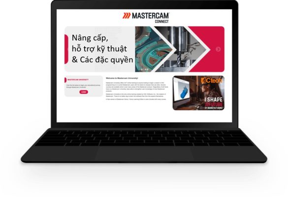 MasterCAM Mill 3D lập trình gia công phay CNC 3 trục 18 MasterCAM Connect hay còn gọi là Dịch vụ bảo trì phần mềm MasterCAM (MasterCAM Maintenance) cho phép người dùng luôn được cập nhật các phiên bản mới nhất, dịch vụ kỹ thuật và các tài nguyên giáo dục.