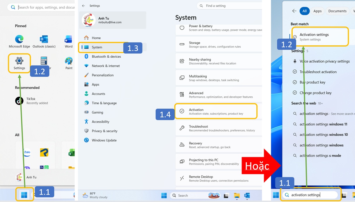 huong dan kich hoat key windows 11 va kiem tra win ban quyen 1